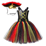 Pirate Cosplay Costume Kids Girls Tutu Dress Outfits Halloween Carnival Party Suit