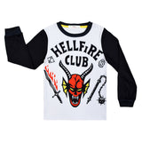 Kids Stranger Things Season 4 The Hellfire Club Eddie Munson Shirt Boys Girls Sweatshirts Pants Set 3D Printed Cosplay Streetwear - INSWEAR