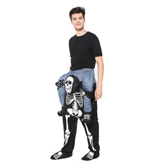 Adult Skeleton Carrying People Cosplay Costume Perfomace Costume Outfits Halloween Carnival Suit - INSWEAR