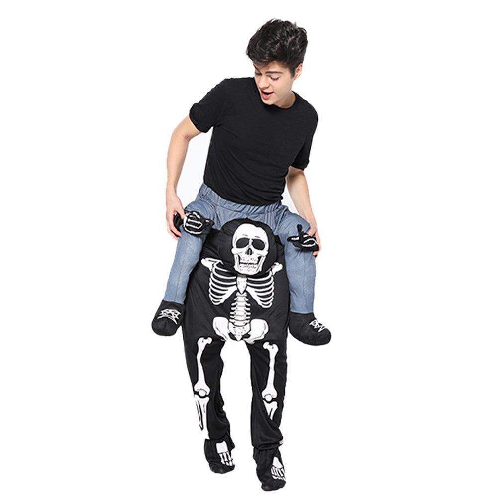 Adult Skeleton Carrying People Cosplay Costume Perfomace Costume Outfits Halloween Carnival Suit - INSWEAR