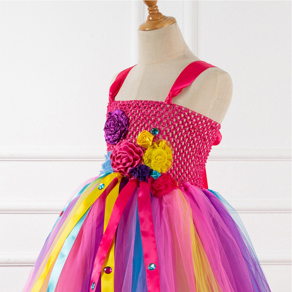 Unicorn Tutu Dress Outfits for Kids Girls Age 6-8 Halloween Carnival Suit Cosplay Costume
