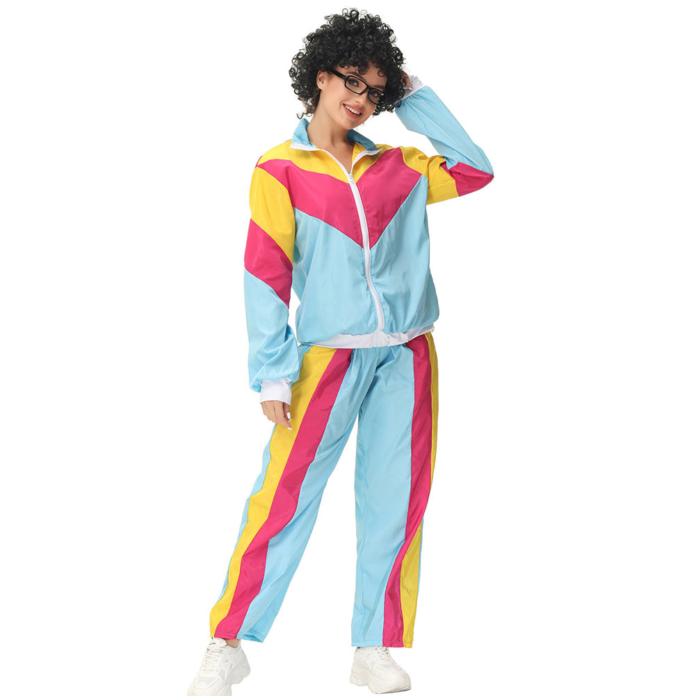 Retro Vintage hip-hop disco Cosplay Costume Outfits Halloween Carnival Suit