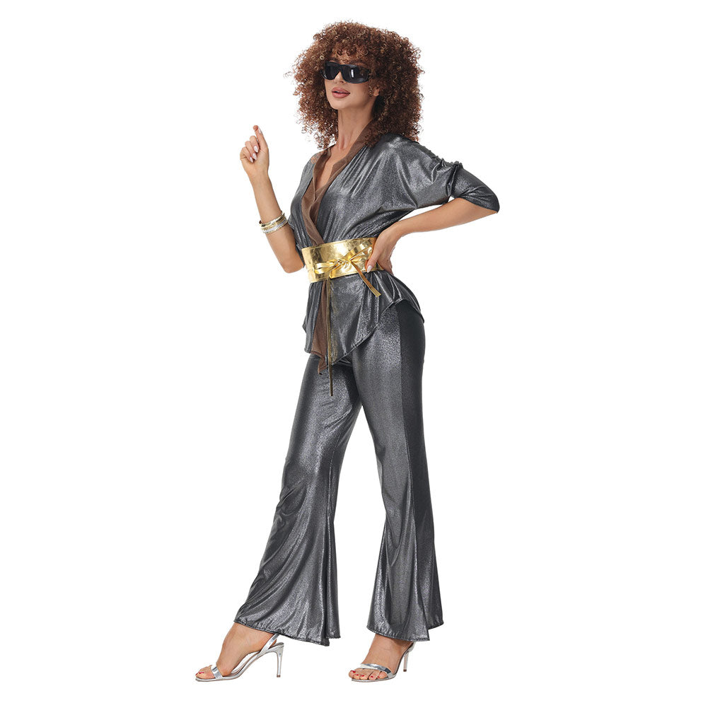 Hippie Costumes Women Carnival Halloween Party Vintage Retro 1970s Disco Clothing Suit Rock Hippies Cosplay Outfits