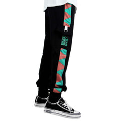 JoJo‘s Bizarre Adventure Kujo Jotaro Cosplay Pants 3D Print Pocket Cargo Casual Loose Trousers