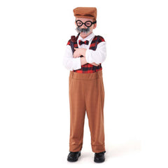 Grandpa Brown Cosplay Costume Outfits Halloween Carnival Suit For Kids