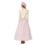 Women Halloween Pastoral Maid Costumes Coffee Pastry Chef Cook Housekeeper Dress Costume - INSWEAR