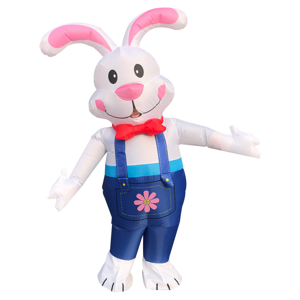 Adult Easter Rabbit Inflatable Costume Halloween Christmas Party Jumpsuit Annual Meeting Performance Dress - INSWEAR