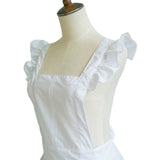 Petite Maid Ruffle Retro Apron Kitchen Cooking Cleaning Fancy Dress Cosplay Costume - INSWEAR