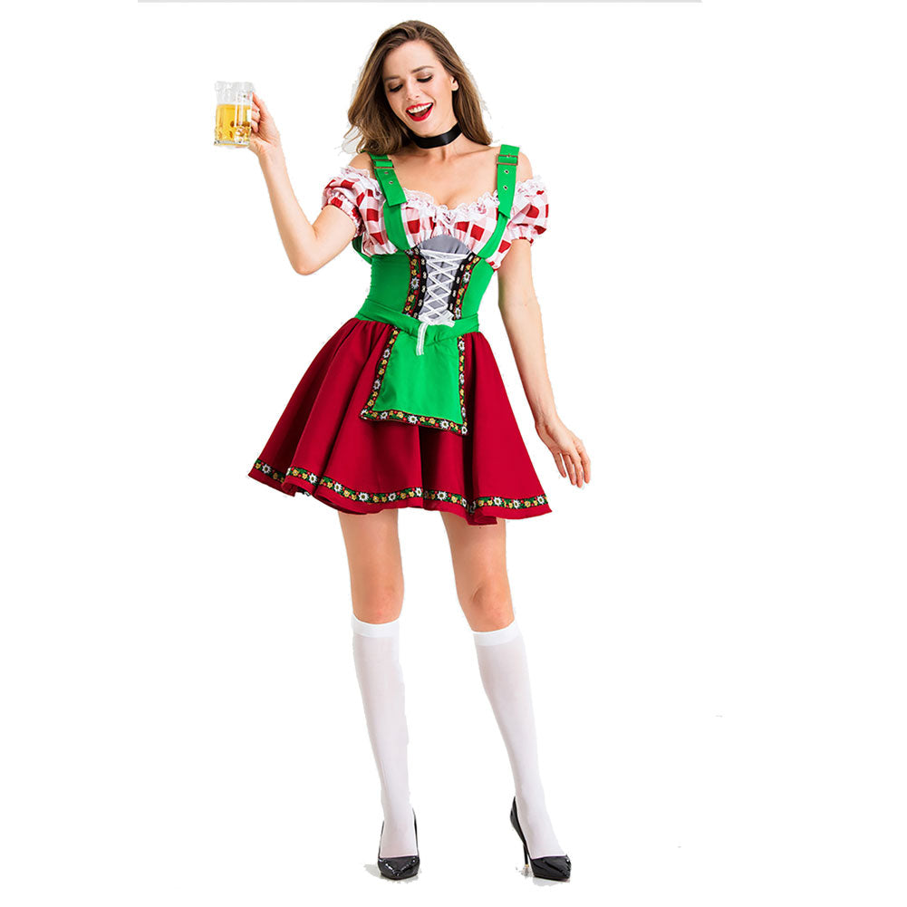 Halloween Women's Maid Costume Beer Girl Maid Dress Sexy Costume - INSWEAR