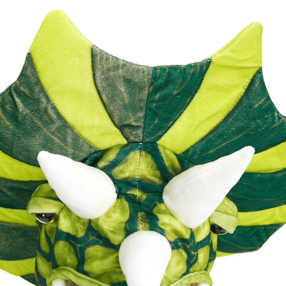 Halloween Boys Dinosaur Cosplay Costume Triceratops Plush Costume - INSWEAR