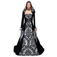 Women's Vintage Renaissance Wedding Dress Medieval Cosplay For Carnival Party Gothic Victorian Ball Gowns - INSWEAR