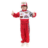 Deluxe Halloween Boys Red Racing Driver Car Racer Sports Fancy Dress Costume Outfit - INSWEAR