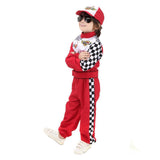 Deluxe Halloween Boys Red Racing Driver Car Racer Sports Fancy Dress Costume Outfit - INSWEAR