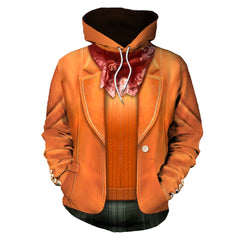 Resident Evil 4 Remake Ashley Graham Cosplay Hoodie Printed Hooded Sweatshirt Casual Streetwear