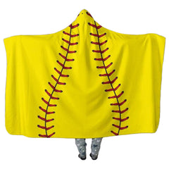 Kid Halloween Soccer Football Baseball Pattern Plush Thick Blanket Cloak Cape - INSWEAR