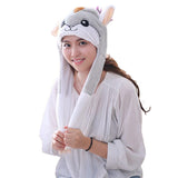 Funny Plush Hamster Hat Cap Party Gift Halloween Christmas Novelty Party Dress up Cosplay - INSWEAR