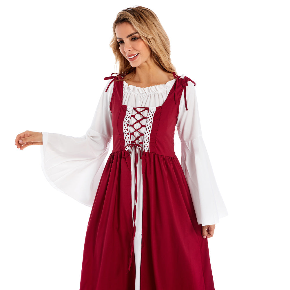 Women's Halloween Cosplay Costume Renaissance Medieval Dress - INSWEAR
