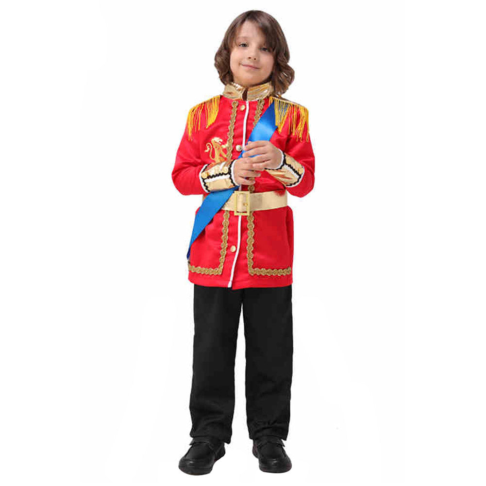 Boys Kids Royal British King Prince Fancy Dress For Children Halloween Prince Cosplay Costume - INSWEAR