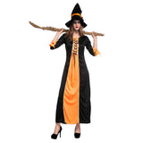 Adult Deluxe Glamorous Women's Gothic Cauldron Witch Halloween Fancy Dress Costume - INSWEAR