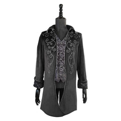 Men's Jacket Autumn Warm Gothic Medieval Steampunk Victorian Coat Outwear Male Long Trench - INSWEAR