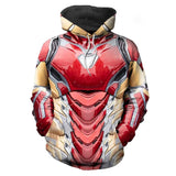 Unisex The Avengers Hoodies Iron Man Cosplay Hooded Sweatshirt Casual Pullover Hoodie - INSWEAR