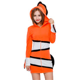 Halloween Women's Finding Nemo Deluxe Clownfish Cosplay Dress - INSWEAR