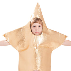 Kids Halloween Shiny Gold Star Cosplay Dance Costume Children's Star Show Stage Costume - INSWEAR