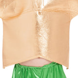 Kids Halloween Shiny Gold Star Cosplay Dance Costume Children's Star Show Stage Costume - INSWEAR