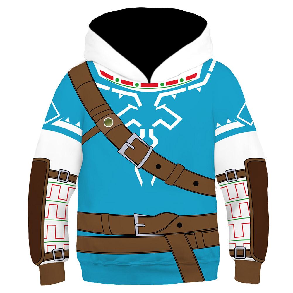Kids The Legend of Zelda Pullover Hoodies Sweatshirt Cosplay Cartoon Casual Hoody Coat Streetwear - INSWEAR