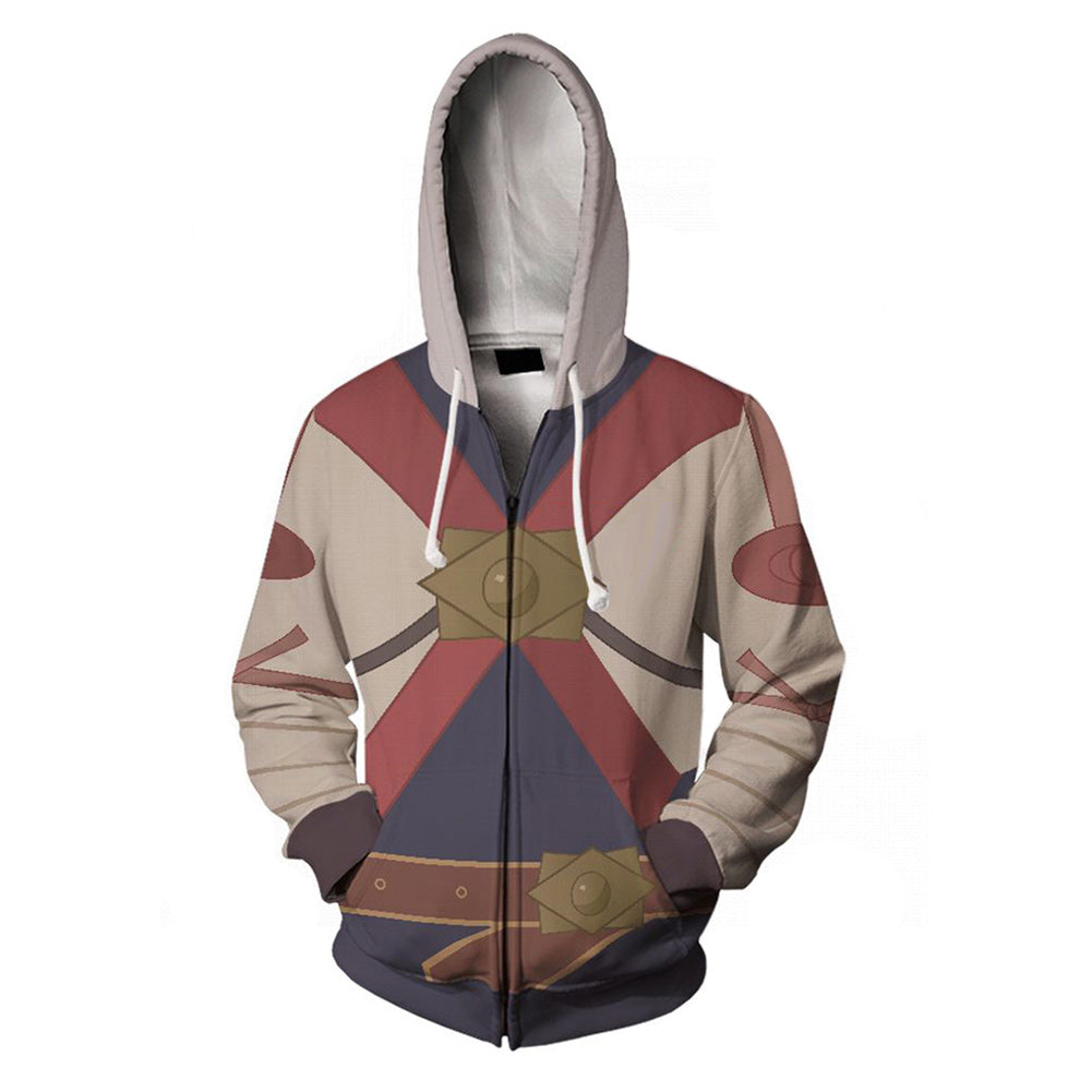 Unisex Hyrule Warriors Hoodies Impa Cosplay Sweatshirt Casual Streetwear Zip Up Hoodie - INSWEAR