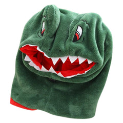 Cute Green Dinosaur Headgear Hat Halloween Christmas Animal Cosplay Headwear - INSWEAR