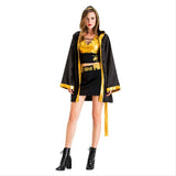 Halloween Adult Women Boxing Costume Boxer Role Playing Robe Halloween Carnival Cosplay Fancy Dress - INSWEAR