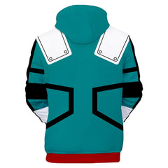 Unisex My Hero Academia Hoodie Pants Set Midoriya Izuku Cosplay Costume 3D Print Sweatshirt Outfits - INSWEAR