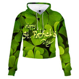 Adult Hoodie St. Patrick‘s Day Sweatshirt Irish Paddys Fashion Print Hoody Hooded Pullover Sweatshirt - INSWEAR