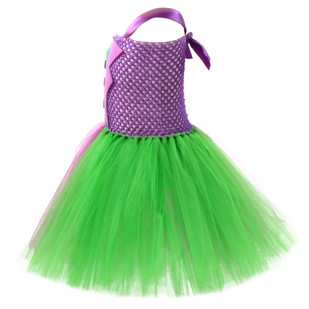 Kids Girls Joker Cosplay Costume Outfits Tutu Dress Outfits Halloween Carnival Party Suit