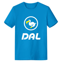 Unisex Animal Crossing T-shirt Dodo Airlines Logo Printed Summer O-neck T-shirt Blue Casual Street Shirts - INSWEAR