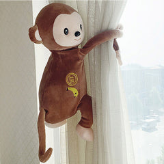 Plush Stuffed Toy Shoulder Bag Creative 3D Monkey Backpack Cute Animal Cartoon Plush Backpack - INSWEAR