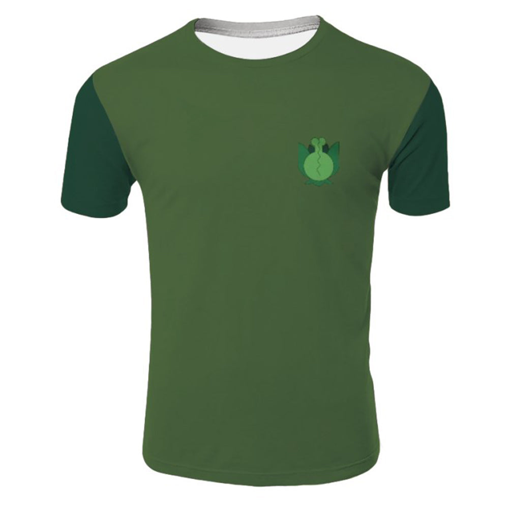 The Owl House  Plant Coven Cosplay T-shirt Men Women Summer 3D Print Short Sleeve Shirt