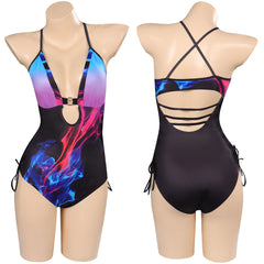 2023 Summer Printed One-Piece Swimsuit Cosplay Costume Halloween Carnival Party Disguise Suit