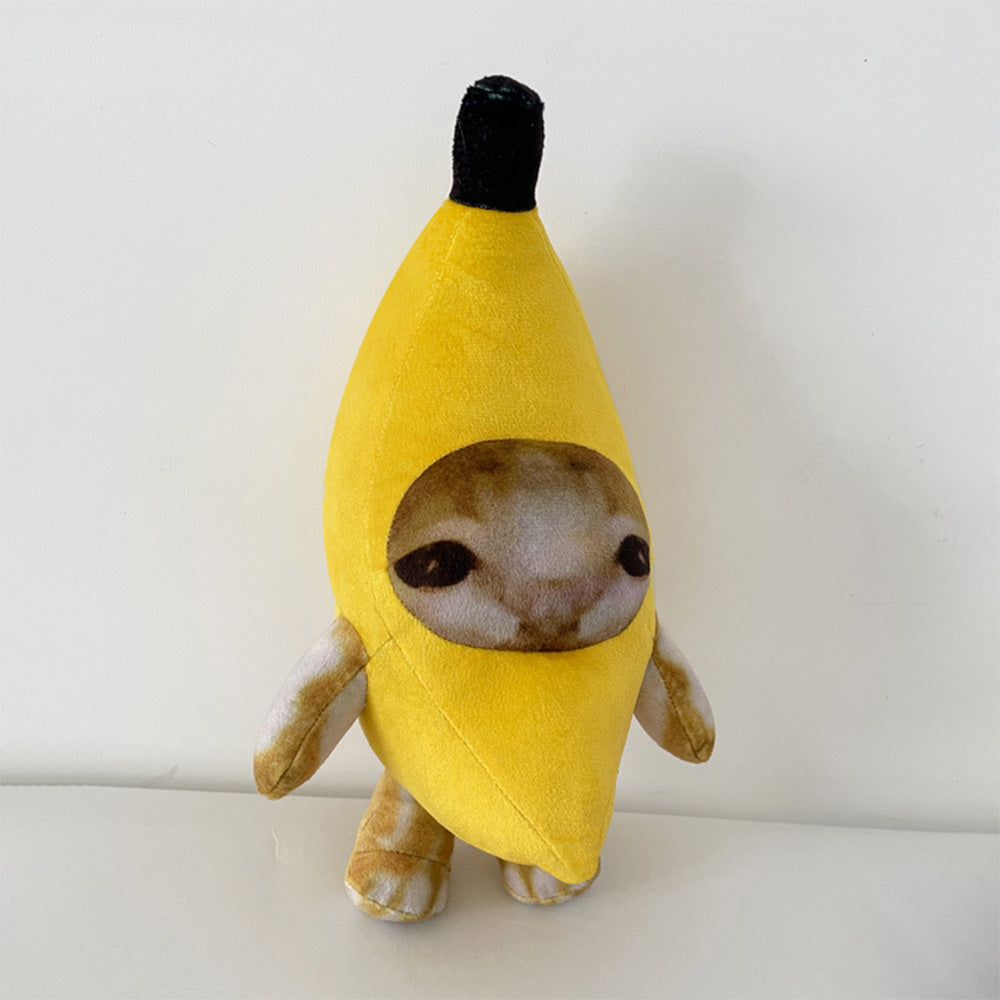 30CM Banana Cat Cosplay Plush Cartoon Kids Toys Doll Soft Stuffed Dolls Mascot Birthday Xmas Gift