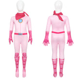 Princess Peach Kids Girls Cosplay Costume Jumpsuit  Outfits Halloween Carnival Party Suit