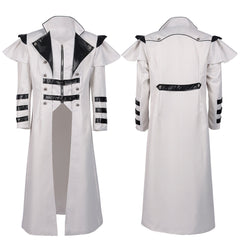 Medieval Gothic Cosplay Costume Punk Long Coat Outfits Halloween Carnival Suit