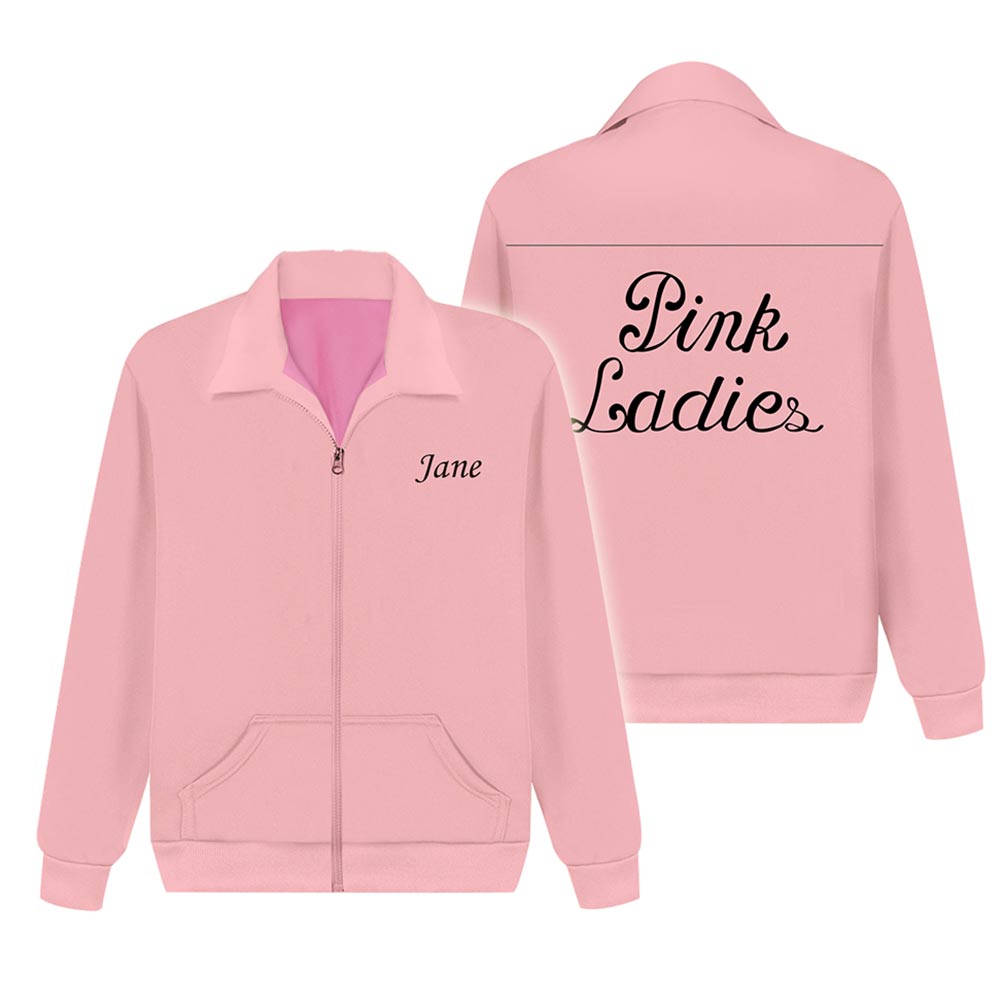 Grease: Rise of the Pink Ladies Jane Cosplay Hoodie Printed Hooded Sweatshirt Women Casual Streetwear