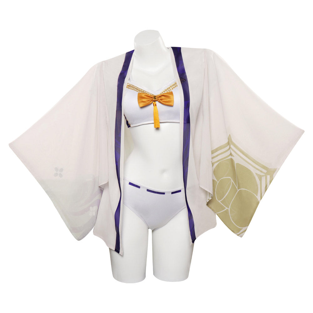 Genshin Impact Kamisato Ayato Cosplay Costume Swimsuit Halloween Carnival Party Disguise Suit