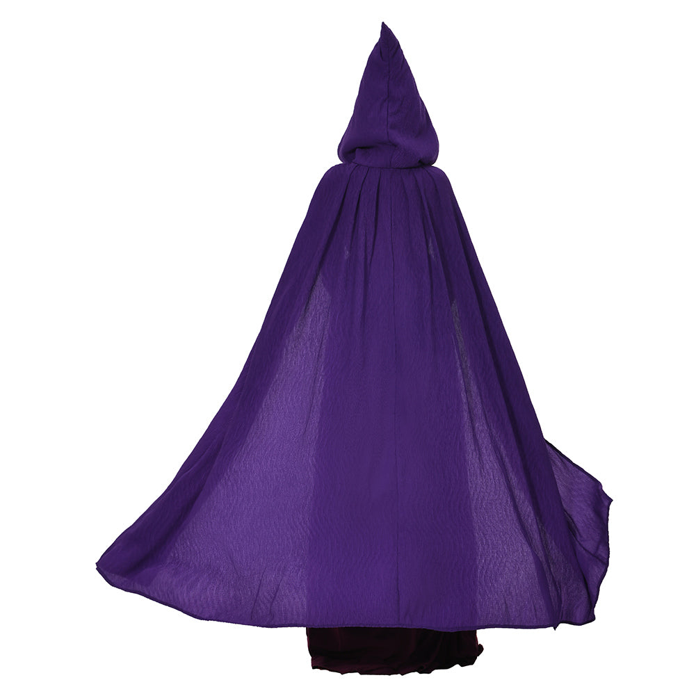 Adult Hocus Pocus 2 Sarah Sanderson Hooded Cloak Outfits Halloween Carnival Suit (Cloak Only) - INSWEAR