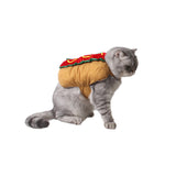 Cute Hot Dog Pet Costume Dog Cat Wiener Bun Halloween Funny Food Outfit - INSWEAR