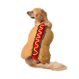Cute Hot Dog Pet Costume Dog Cat Wiener Bun Halloween Funny Food Outfit - INSWEAR