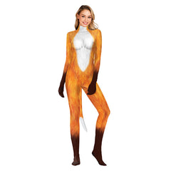 Fox Women Cosplay Costume Jumpsuit Outfits Halloween Carnival Party Disguise Suit