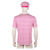 Barbie Ken Cosplay Costume Men T-shirt Hat Outfits Halloween Carnival Suit
