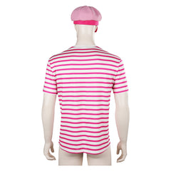 Barbie Ken Cosplay Costume Men T-shirt Hat Outfits Halloween Carnival Suit